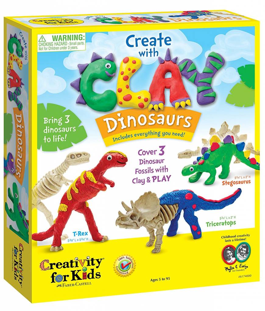 Create with Clay Dinosaurs Kit