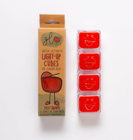 Gloworks Glo Pals 4-Pack Water-Activated Cubes - Red