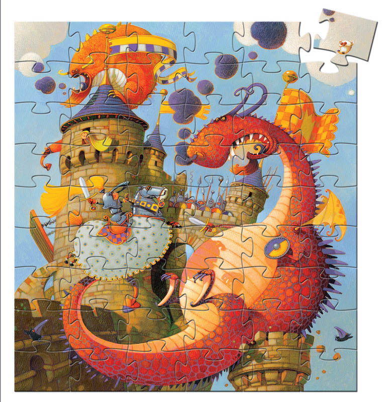 Valliant & The Dragon 54-pc Puzzle by Djeco