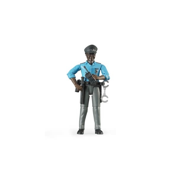 Policeman w/ Accessories (Dark Skintone)