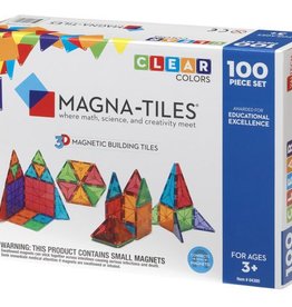 Magna-Tiles Clear Colors 100-pc Set