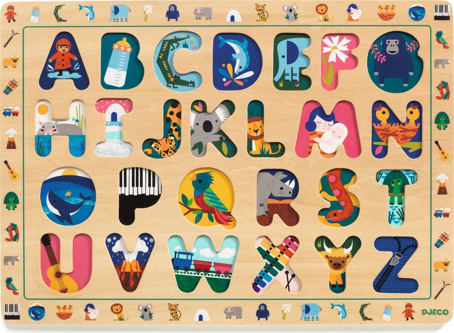 ABC Multi-Lingual Wooden Puzzle