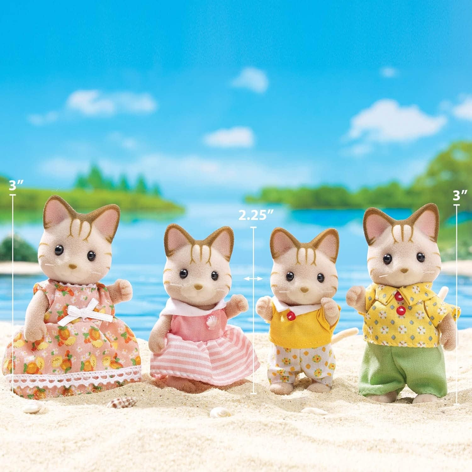 Calico Critters Calico Sandy Cat Family