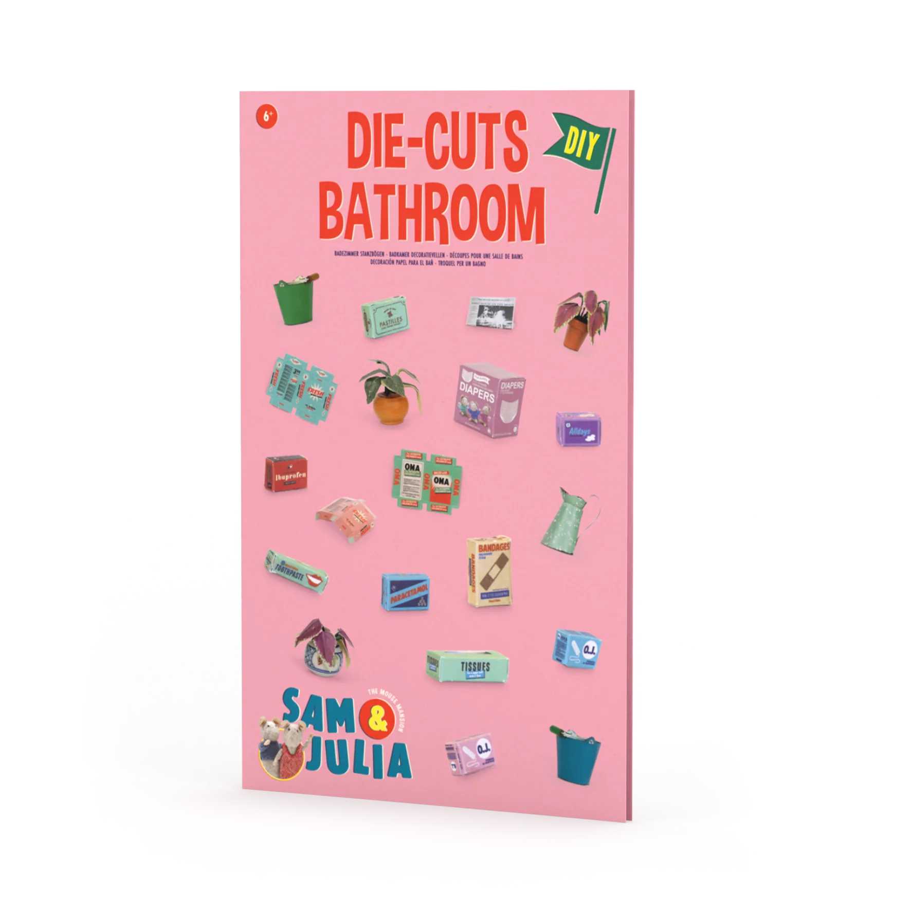 DAM LLC Sam and Julia Die Cut Bathroom
