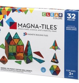 Magna-Tiles Clear Colors 32-pc Set